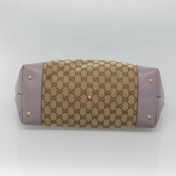 GUCCI GG Canvas Tote Bag Beige Gold - Picture 9 of 16